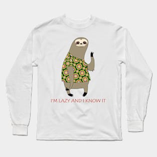 CUTE SLOTH Long Sleeve T-Shirt